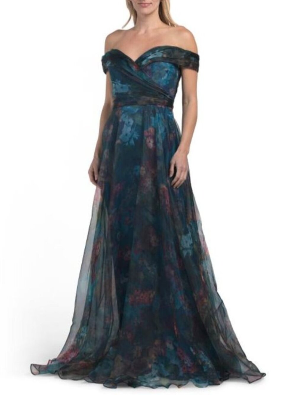 RENE BY RENE RUIZ Off The Shoulder Organza Gown